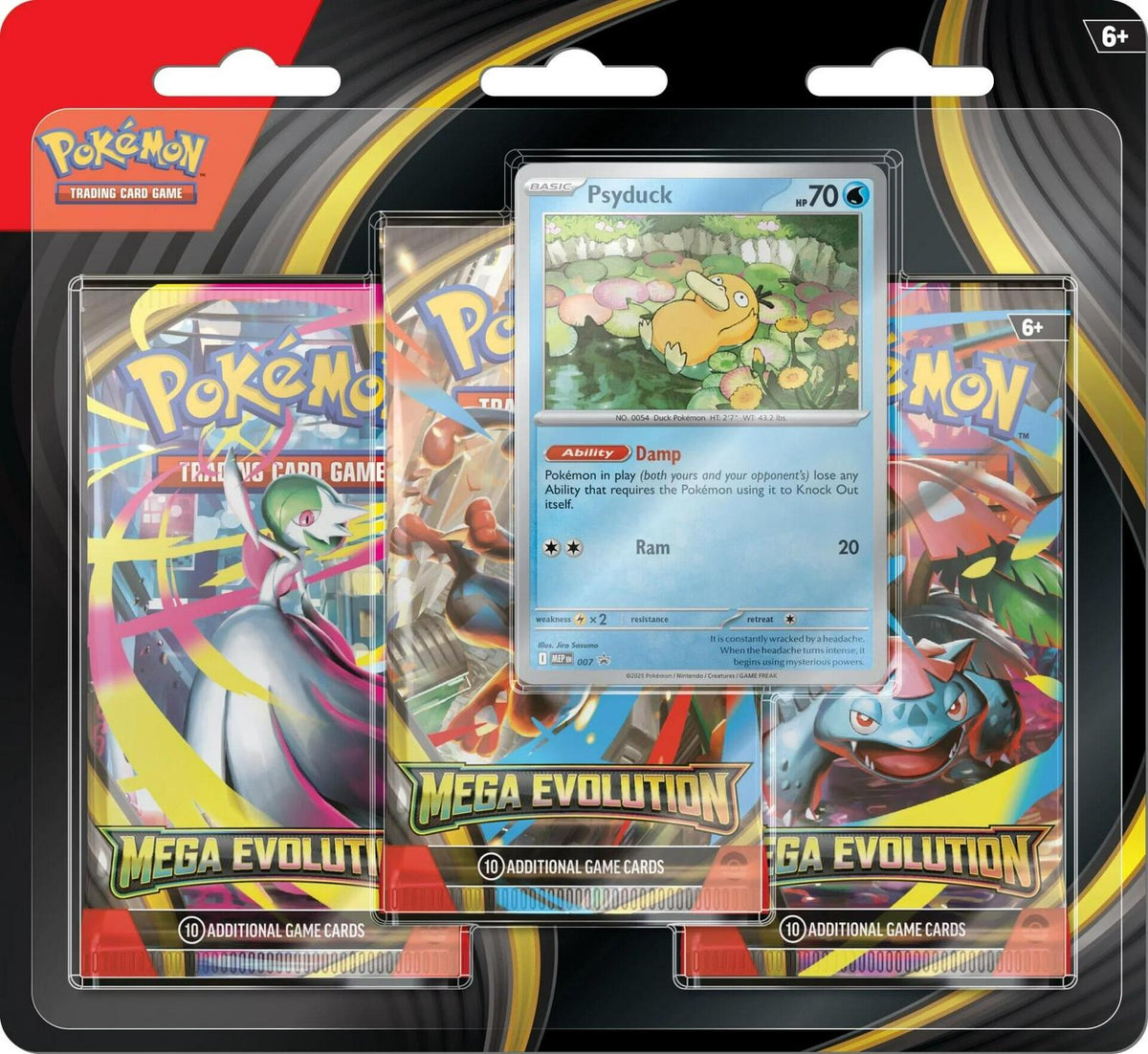Pokémon TCG – Mega Evolution 3-Pack Blister – Psyduck